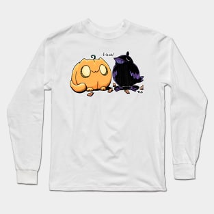 Pumpkitt and the Raven Long Sleeve T-Shirt